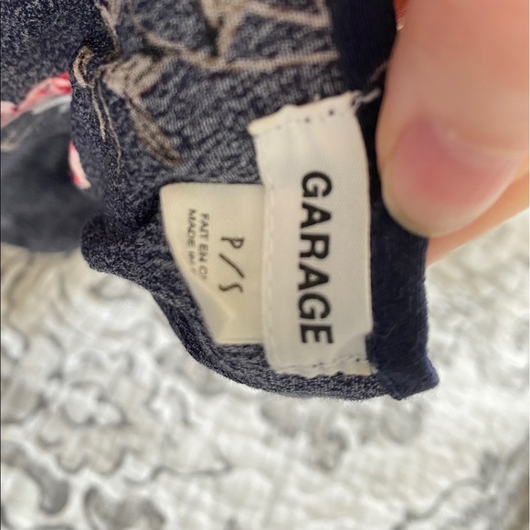 Garage blue adjustable wrap over crop top - Picture 4 of 5